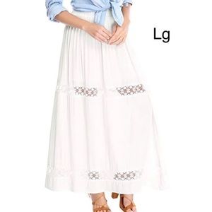 COPY - Full Length Creme Skirt Lg, New